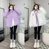 Casual All-matching Loose Cotton Coat