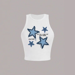 Womens Casual Minimalist Slim-fit Cropped Top