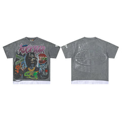 Roughplay Rockstar Skull Vintage Oversized T‑Shirt