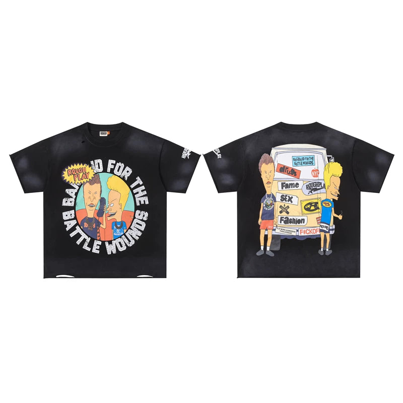 Roughplay Beavis And Butt‑Head Vintage Oversized T‑Shirt