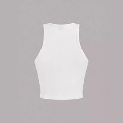 Womens Casual Minimalist Slim-fit Cropped Top