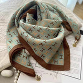 Thermal Square Scarf With Magnetic Clasp Triangular Silk Scarf Cotton Neck Warmer For Women