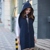 Versatile Solid-color Knitted Wool Scarf Stylish And Warm Neck Warmer