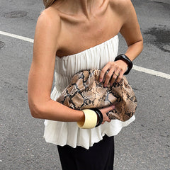 Stylish Minimalist And Form Fitting Tube Top For Women