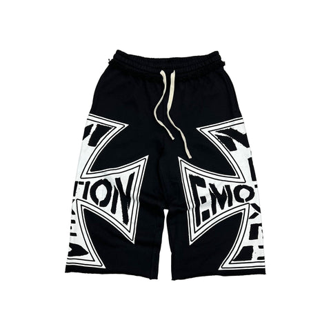 Mixed Emotions Black “Classic” 3/4 Shorts