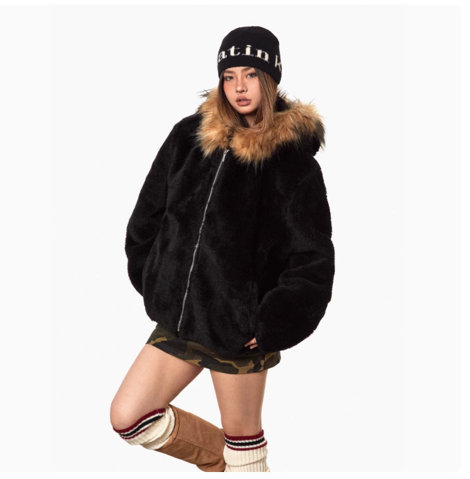 Winter Complex Thickened Warm Cotton Coat Loose