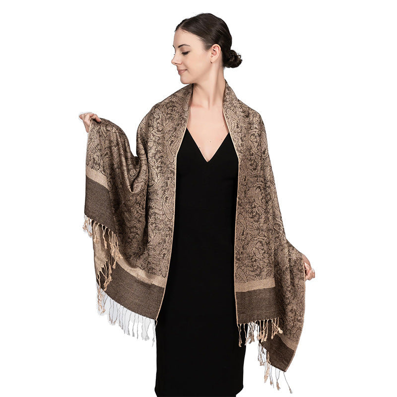 New Lightweight Luxury Shawl For Women A Faux Cashmere Wrap Style Scarf
