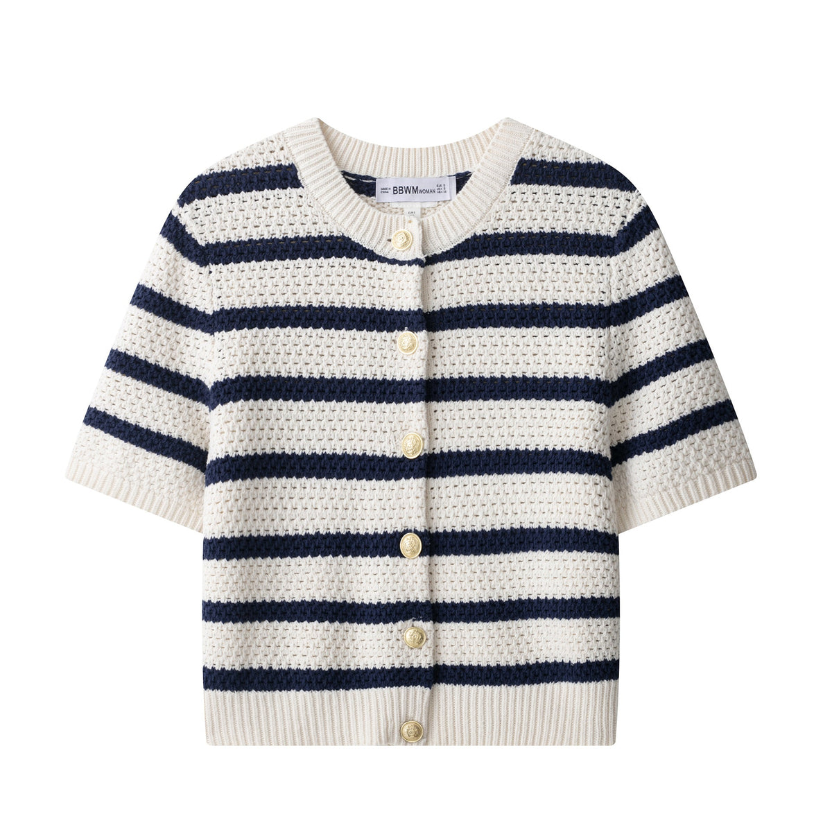 Stylish Versatile Casual Striped Knit Top