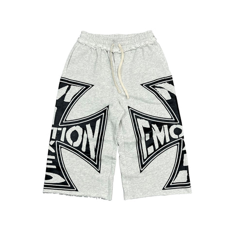 Mixed Emotions Grey “Classic” 3/4 Shorts