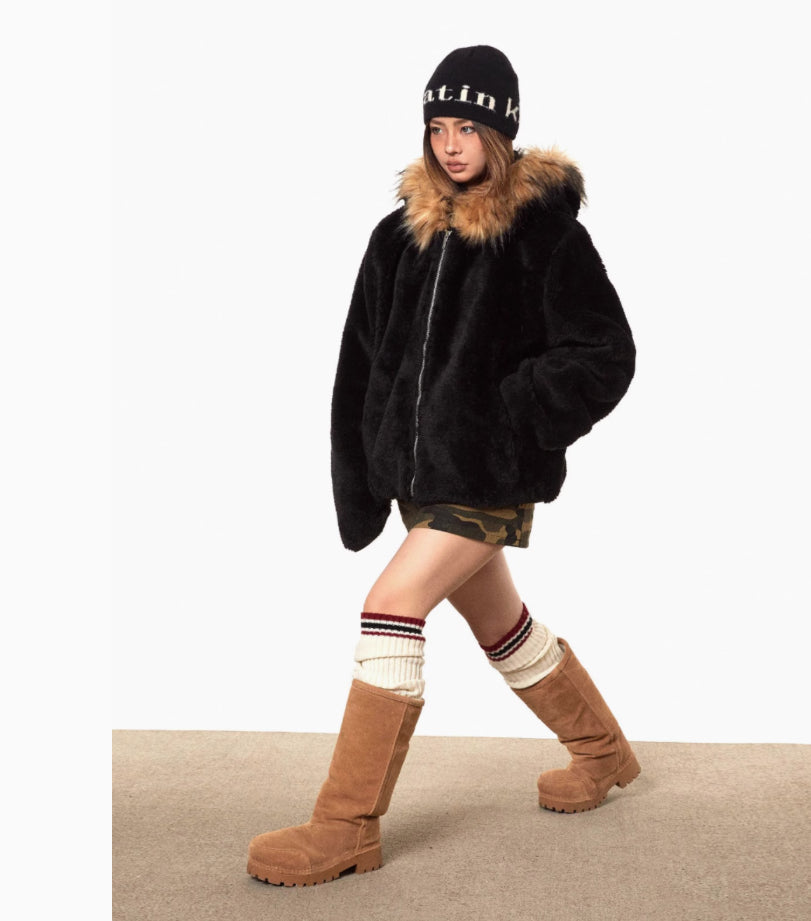 Winter Complex Thickened Warm Cotton Coat Loose