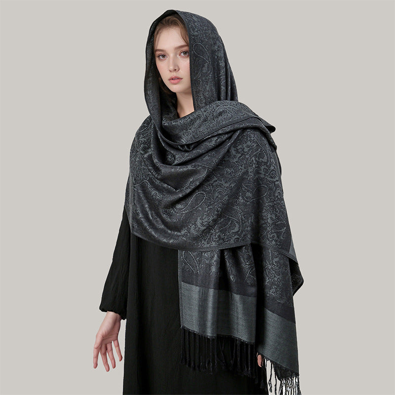 New Lightweight Luxury Shawl For Women A Faux Cashmere Wrap Style Scarf