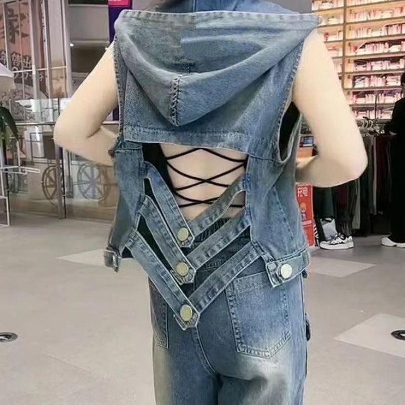 Womens Stylish Minimalist Backless Vest