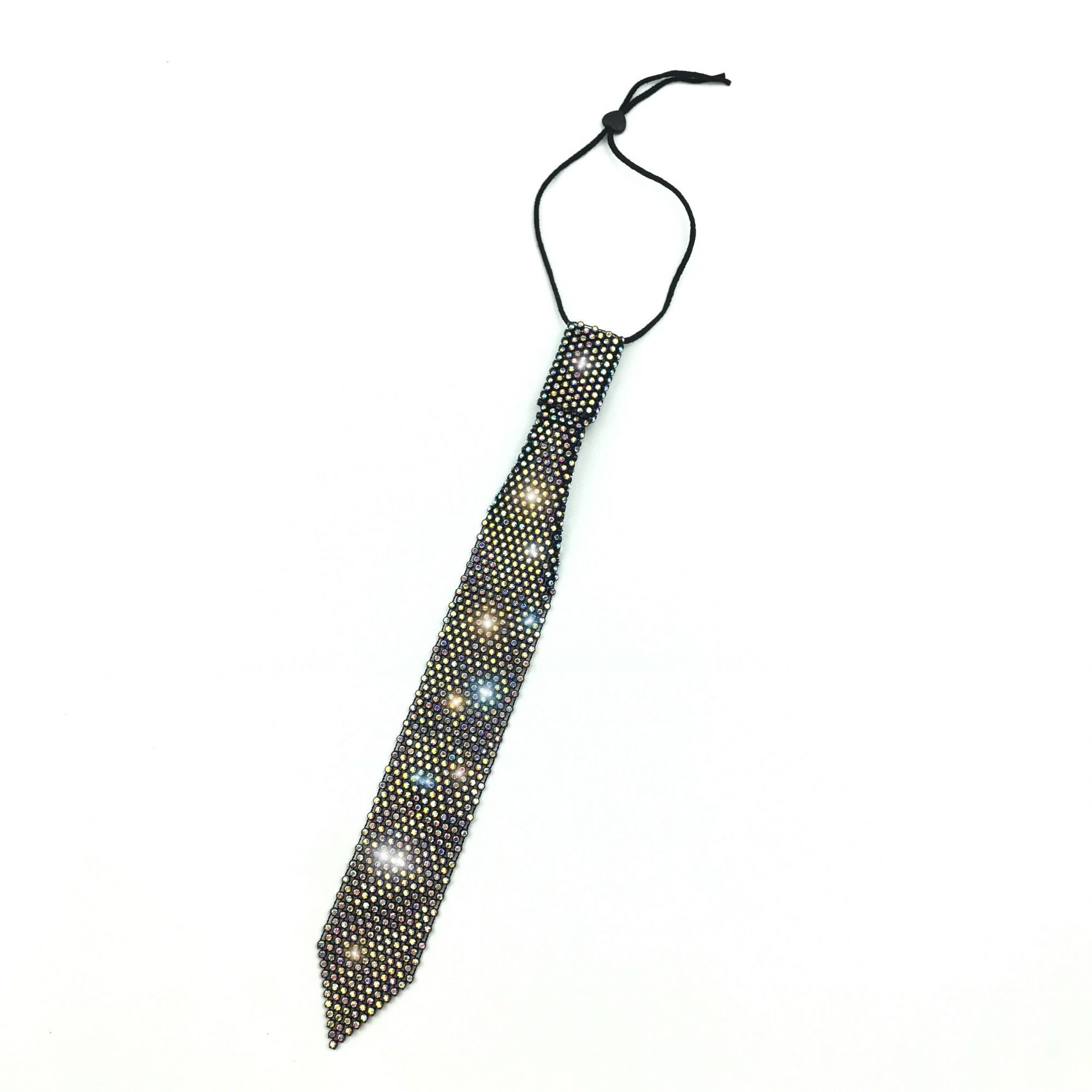 Internet-famous Little Tie Shirt For Women With Sparkling Rhinestone-decorated Neckerchief