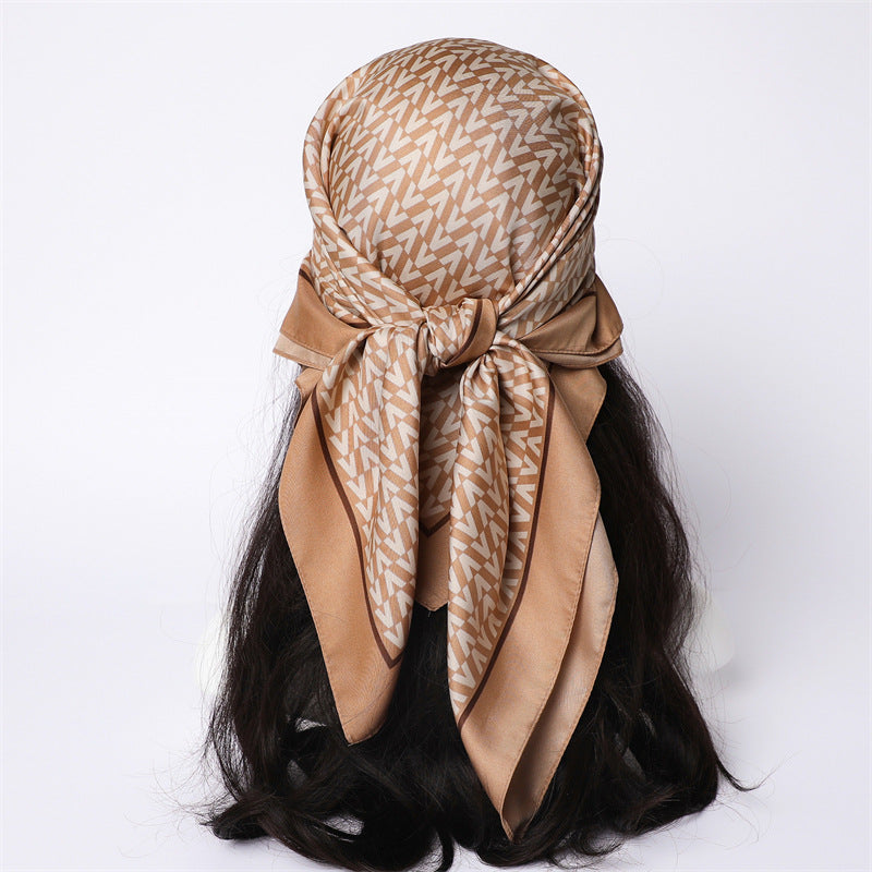 Womens Floral Color-Block Sun-Protective ShawlHijab