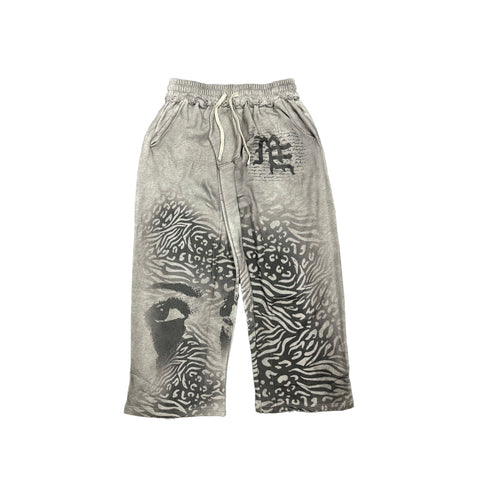 Mixed Emotions Grey ‘Striped’ Sweatpants