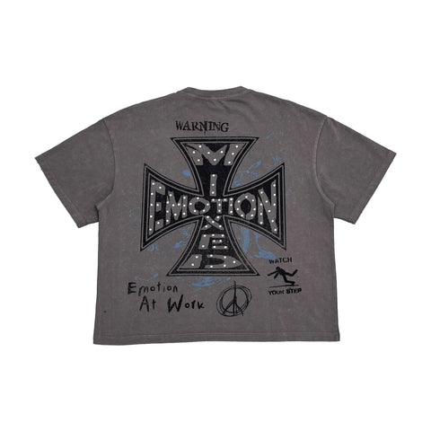 Mixed Emotions Grey “Friends” Tee