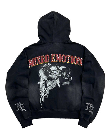 Mixed Emotions Broken Wings Hoodie Black
