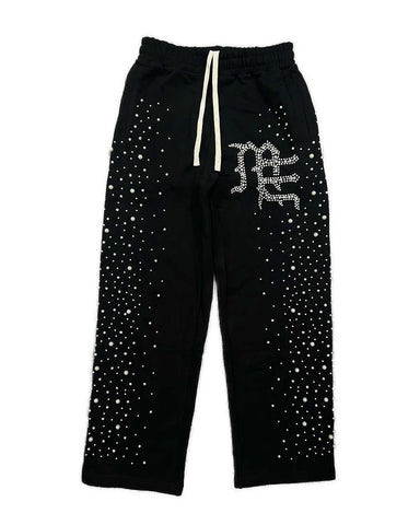 Mixed Emotions Pearl Sweatpants Black