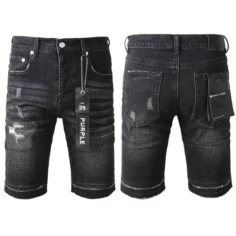Purple Jeans Black Jean Shorts 5083 with a Sleek and Modern Design for Summer