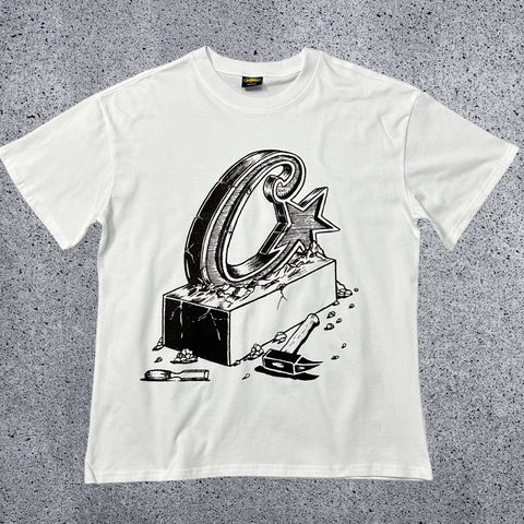 CRTZ "Rules The World" Heavyweight Graphic Tee | White Streetwear T-Shirt
