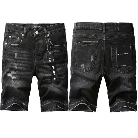 Purple Jeans Black Jean Shorts 5083 with a Sleek and Modern Design for Summer