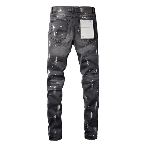 Purple High-End Quality Jeans Mens Jeans Designer Jeans Mens Black Pants Retro Street Casual Sweatpants Jogging 9039