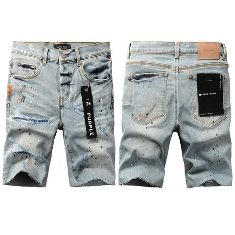 Purple Jeans Fashionable Blue Jean Shorts 5071 with a Modern Fit