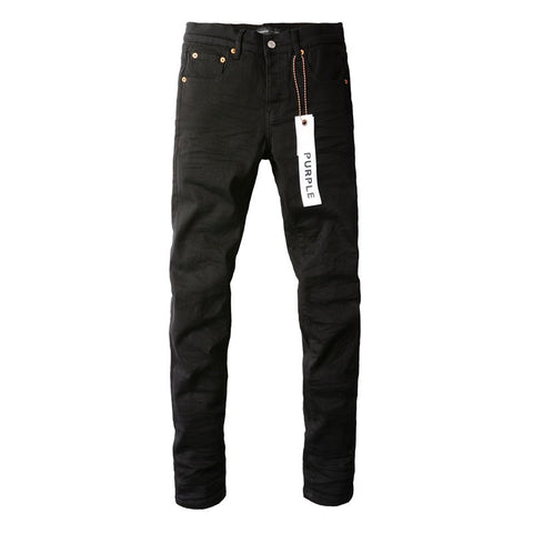Purple Jeans Mens Black Distressed Jeans Ripped Knees Nwt Street Style Fashion 9023