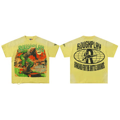 Roughplay Skeleton Skater Vintage Oversized T‑Shirt
