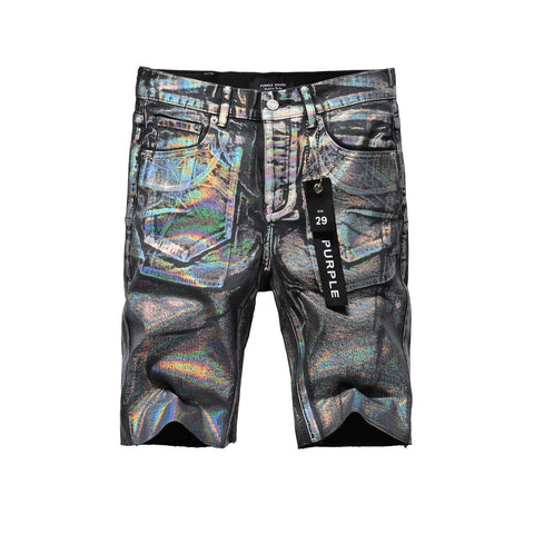 Purple jeans New Jeans Men Personality Trend Fashion Coating Jean Shorts 5028