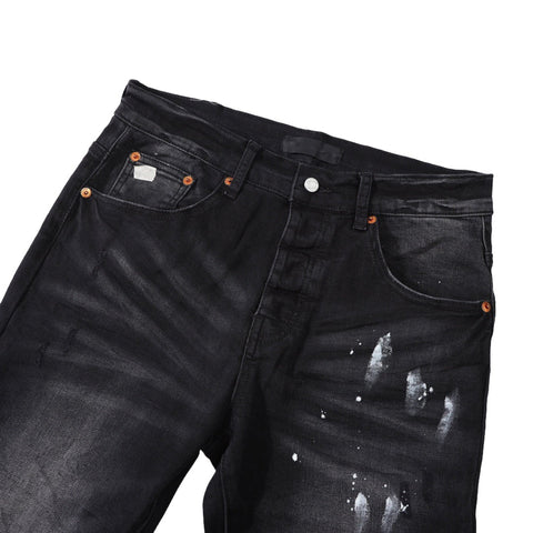 Purple Jeans Designer Jeans Mens Denim Embroidered Pants Fashion Hole Pants Hip Hop Distress Pants Best Seller Latest Version 9039
