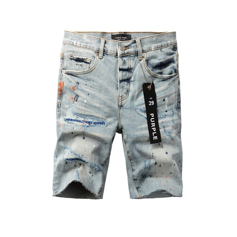 Purple Jeans Fashionable Blue Jean Shorts 5071 with a Modern Fit