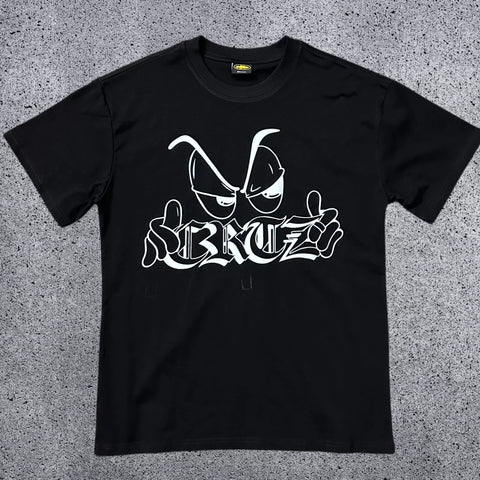 Corteiz "CRTZ" Cartoon Eyes Graphic T-Shirt – Black | Authentic Streetwear