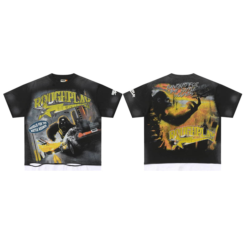 Roughplay King Kong City Vintage Oversized T‑Shirt