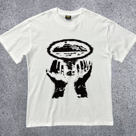 Corteiz "CRTZ" Cartoon Eyes Graphic T-Shirt – White | Streetwear