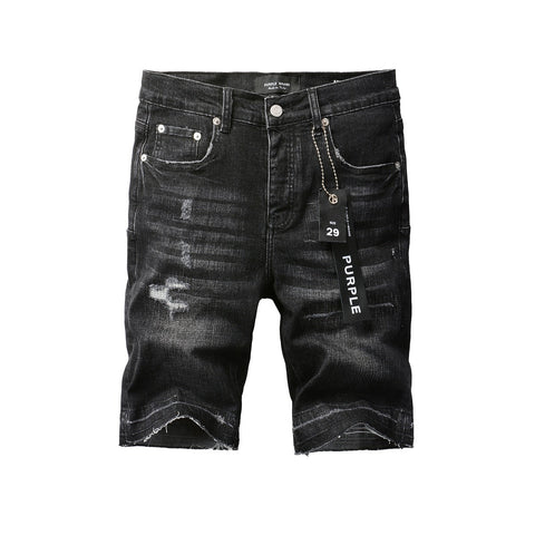 Purple Jeans Black Jean Shorts 5083 with a Sleek and Modern Design for Summer