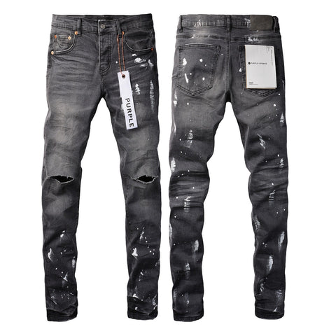 Purple High-End Quality Jeans Mens Jeans Designer Jeans Mens Black Pants Retro Street Casual Sweatpants Jogging 9039