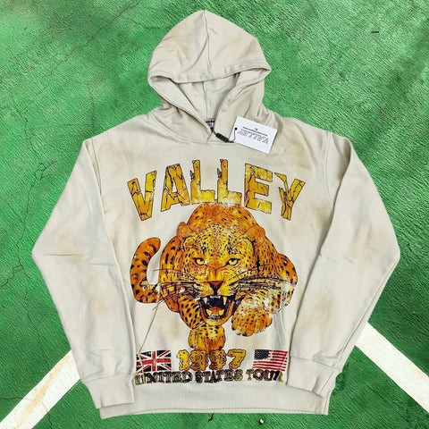 Vale Forever Graphic Pullover Hoodie (Cream / Leopard & 1997 United States Tour)