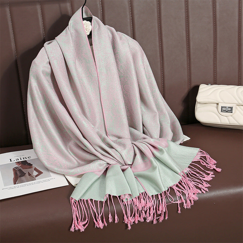 New Lightweight Luxury Shawl For Women A Faux Cashmere Wrap Style Scarf