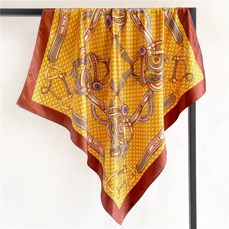 Nordic-striped Silk Scarf Same Style As The Influencers