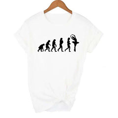 Womens Ballet Kid Crew Neck Plus-Size Short-Sleeve T-Shirt For Women
