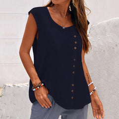 Women's Vintage Oversized Casual Sleeveless Top