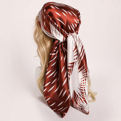 Nordic-striped Silk Scarf Same Style As The Influencers