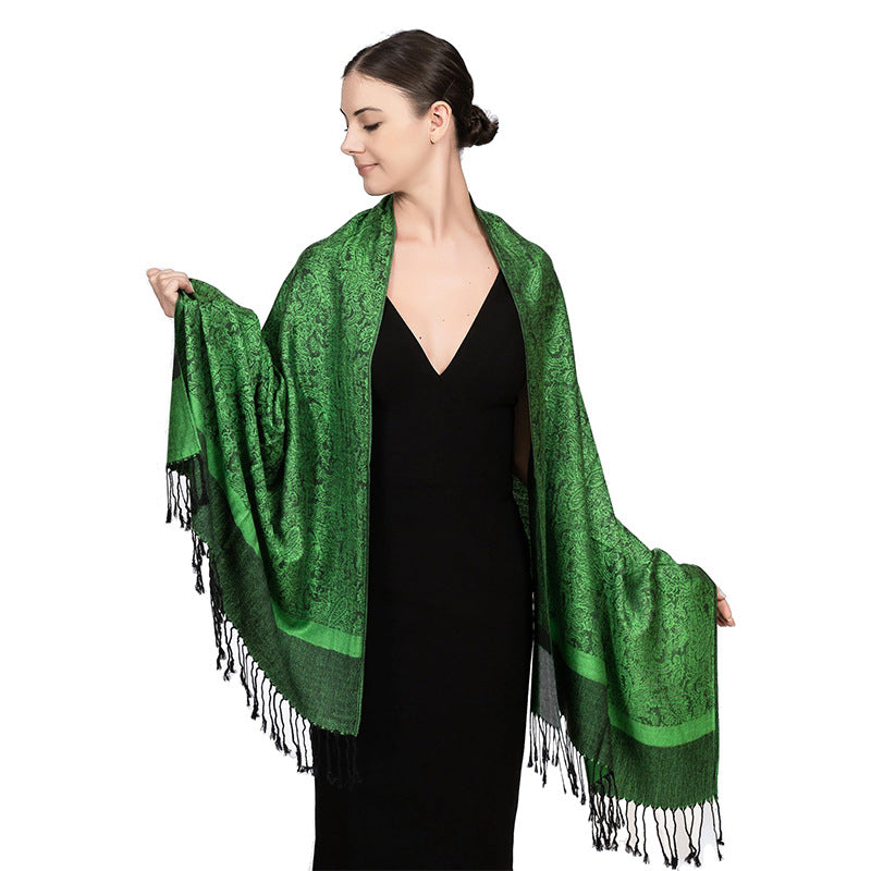 New Lightweight Luxury Shawl For Women A Faux Cashmere Wrap Style Scarf