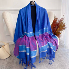 Bohemian Autumn Scarf Cashmere Women Jacquard Pashmina Desig