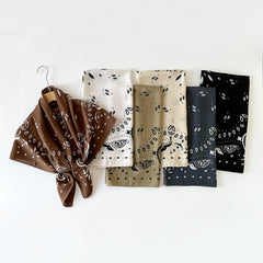 Cashew Flower Silk Scarf Square Handkerchief High-End Paisley Large Scarf
