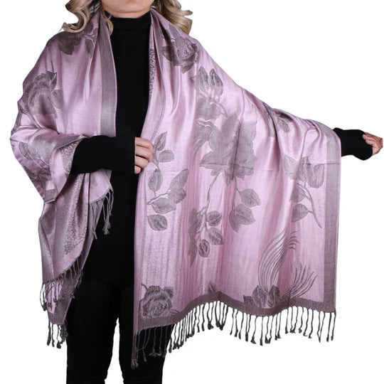 Womens AutumnWinter Faux Cashmere Shawl Cozy Wrap Scarf For Warmth